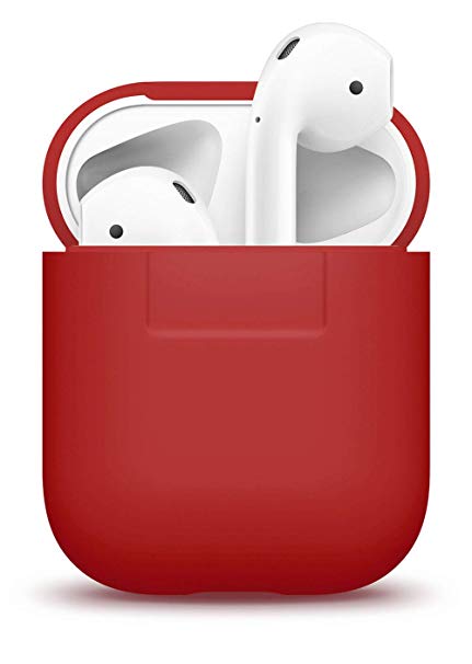 elago AirPods Silicone Case [Red] - [Extra Protection] for AirPods Case