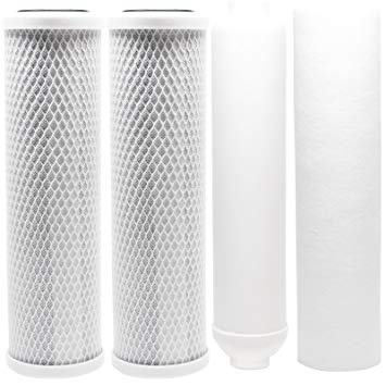 Replacement Filter Kit for Proline Proline Plus RO System - Includes Carbon Block Filters, PP Sediment Filter & Inline Filter Cartridge - Denali Pure Brand