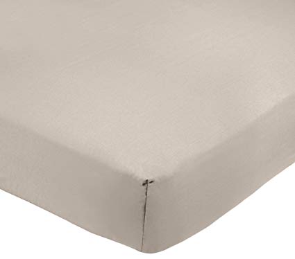 AmazonBasics 200-Thread-Count Polycotton Fitted Sheet, Double -  Graphite