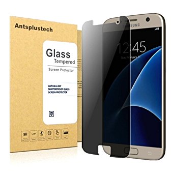 Galaxy S7 Privacy Screen Protector , Antsplustech Anti-Spy Tempered Glass Screen Guard for Samsung Galaxy S7 [Ultra-Clear] [Scratch Proof]