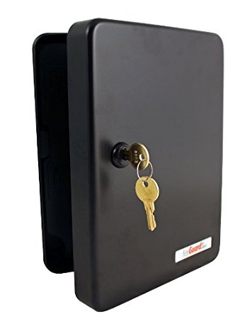 KeyGuard SL-8548-KB Key Cabinet With Black Disc Tumbler Cam Lock - 48 Hook