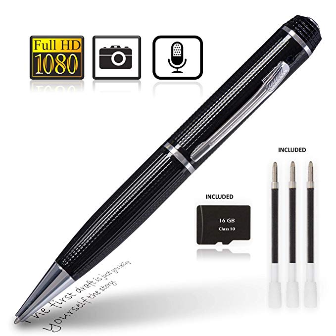 Spy Camera Pen Video Recorder- iMACx HD 1080p Hidden Spy Camera with Photo Taking Function, Covert Camera Design - Spy Pen for Business Meeting/Daily Activities and Video Recorder and Surveillance