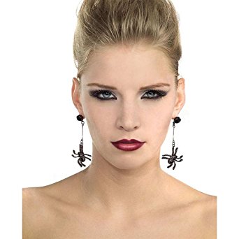 Thy Wicked Kingdom Spider Earrings (Black)