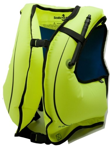 Surfing Kayaking Snorkeling Snorkel Life Vest with Oral Inflator, Adult