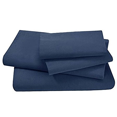 Swan Comfort #1 Bed Sheet Set Highest Quality Brushed Microfiber 1800 Bedding, Hypoallergenic, Full, Navy Blue