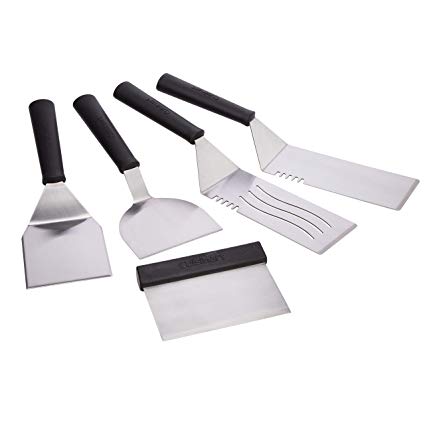 Cuisinart CGS-509 5-Piece Stainless Steel Spatula Set, Black