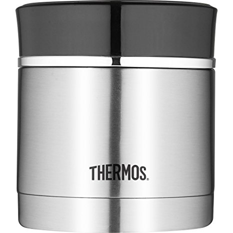 Thermos 10 Ounce Stainless Steel Food Jar, Black