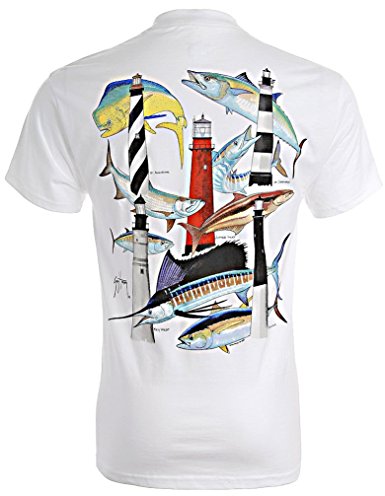 Guy Harvey Men's Florida Lighthouses T-Shirt