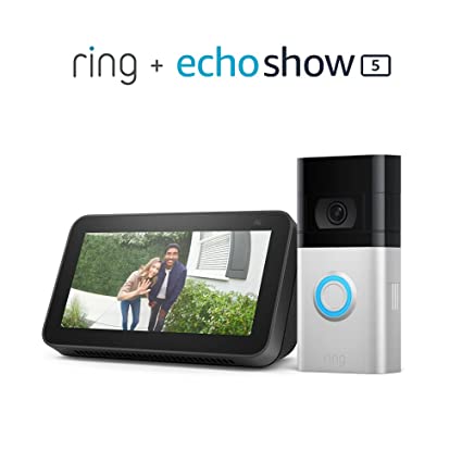 All-new Ring Video Doorbell 4 (2021 release) with Echo Show 5 (2nd Gen)