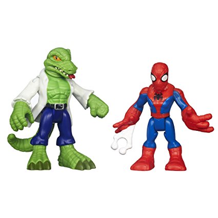 Playskool Heroes Marvel Super Hero Adventures Spider-Man and Lizard Figures