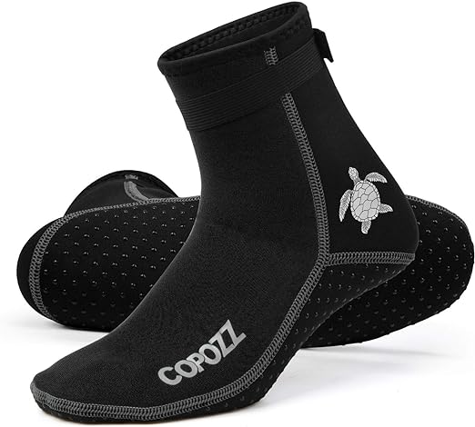 COPOZZ Diving Socks 3mm Neoprene Beach Water Socks-Anti Slip for Snorkel Swim Youth Men Women
