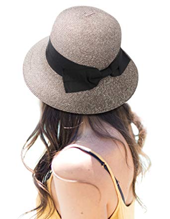 AbbyLexi Women Straw Sun Hat Packable Beach Hat