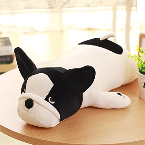 YINUOWEI Cute Plush Stuffed Animal Pillow Soft Huggable Bulldog Doll Cushion Toys Gift for Baby Toddler, 50CM/19.5‘’