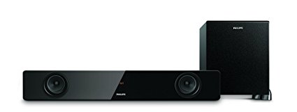 Philips HTL1041/94 2.1 Channel Wired Subwoofer Bluetooth FM Tuner (Black)
