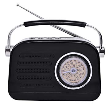 Pagaria Retro FM/AM/SW Portable Radio with Bluetooth & USB