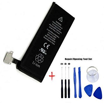 Getsmartgadgets For Apple iPhone 4S Battery Replacement 3.8v 1420mah Comes with Repair Tool Kit and PDF e-Guide , New zero cycle