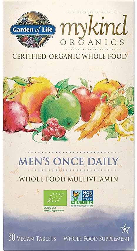 Garden of Life mykind Organics Men's Once Daily, 30 Vegan Tablets