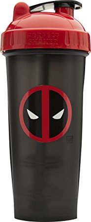 Performa Perfect Shaker - Deadpool Shaker Bottle Best Leak Free Protein Shaker Bottle With Actionrod Mixing Technology For All Your Protein Needs! Shatter Resistant & Dishwasher Safe