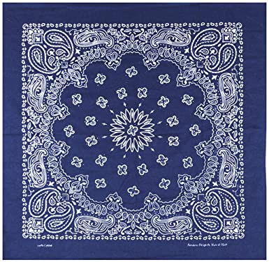 Large Bandanas 27 x 27 | Versatile Biker Rags | Classic Paisley Bandana Pattern