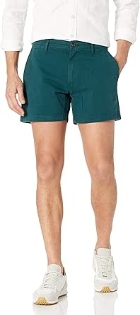 Amazon Essentials Men's Slim-Fit 5" Flat-Front Comfort Stretch Chino Short (Previously Goodthreads)