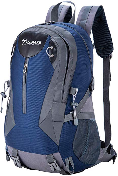 ZOMAKE 40L Hiking Backpack, Lightweight Water Resistant Backpack Durable Travel Daypack for Outdoor Camping Trekking Backpacking