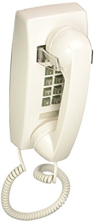 Cortelco 255415-VBA-20M  Single Line White Wall Telephone