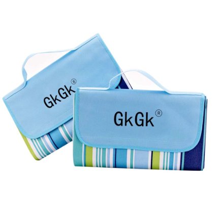 GkGk® Outdoor Beach Blanket Mat 70"x57" Waterproof Picnic Blanket Sandproof Camping Mat Easy to Fold & Carry