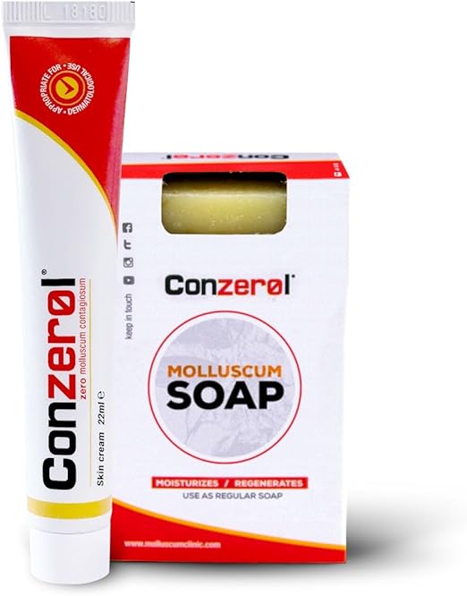 Conzerol. Cream and Soap Molluscum Solution Kit