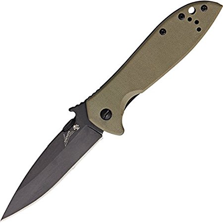 Kershaw 6054BRNBLKX Emerson CQC-4K Knife in Clam Packaging