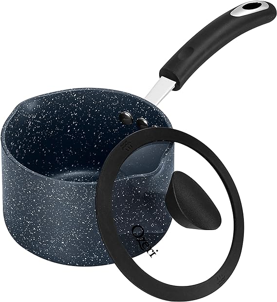 The All-in-One Stone Saucepan and Cooking Pot by Ozeri - 100% APEO, GenX, PFBS, PFOS, PFOA, NMP and NEP-Free German-Made Coating