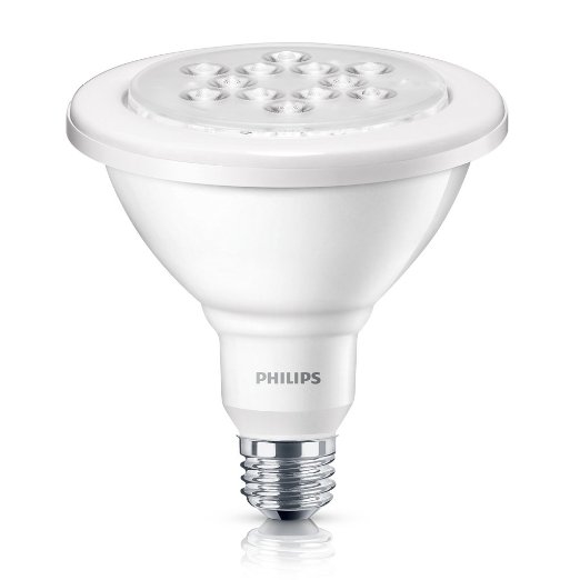 Philips 435016 15-watt Indoor/Outdoor PAR38 Dimmable LED Light Bulb, Daylight