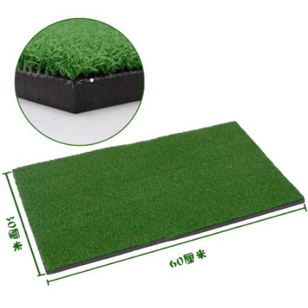 Amzdeal  12"x24" Golf Practice Driving Chipping Mat with Tee Hole Holder Grass