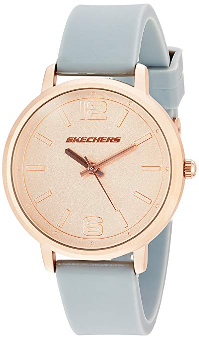 Skechers Women's Ardmore Quartz Metal and Silicone Casual Sports Watch