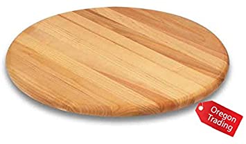 FurnitureXtra™ Solid Wood Lazy Susan Anti Slip with Ball Bearing Turning For Serving