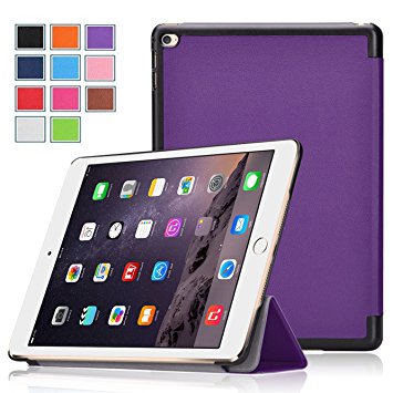 iPad Pro Case , Exact [SLENDER Series] iPad Pro 12.9inch Case - Ultra Slim Lightweight Smart-shell Stand Case for Apple iPad Pro (2015 release) (With Auto Wakes/Sleep Function) Purple
