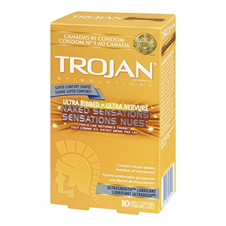 Trojan Naked Sensations Ultra Ribbed Condoms