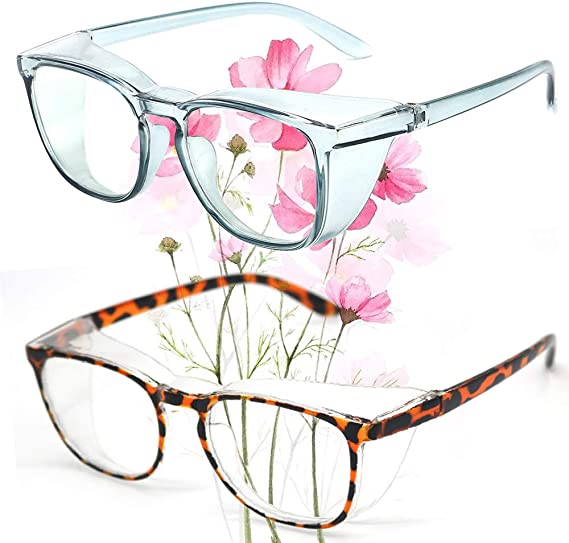 Safety Glasses Goggles Anti Fog Eye Protection Glasses Goggles Blue   Leopard