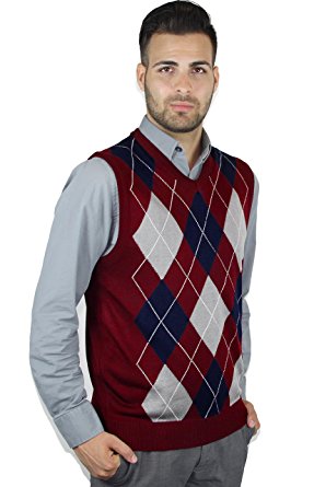 Blue Ocean Argyle Sweater Vest