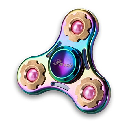 Purcii Tri-Spinner Stress Relief Toy Fidget Colorful Toys Lasting from 4-7 Minutes