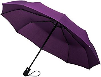 Crown Coast Umbrella - Compact Windproof 60 mph Outdoor 8-Rib and 10-Rib Travel Umbrellas (Multiple Color Choices)