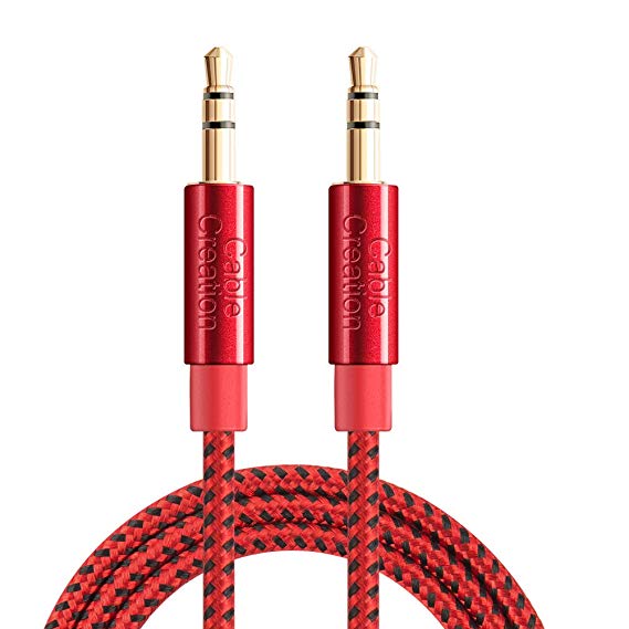 3.5mm Aux Cable, CableCreation 3.5mm Male to Male Stereo Audio Cable Compatible with iPhones, Fire HD Tablets, Sony/Beats Headphones, Home/Car Stereos & More, 3 Feet/ 0.9M