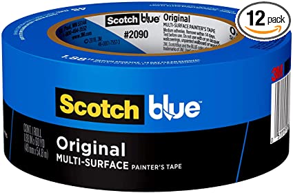 ScotchBlue Original Multi-Surface Painter's Tape, 1.88 in x 60 yd (48mm x 54,8m), 12 rolls