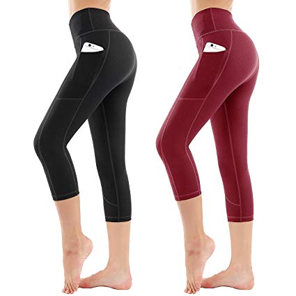 HOFI High Waist Yoga Pants for Women Side & Inner Pockets with Tummy Control