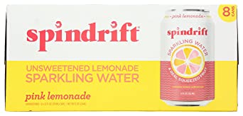 Spindrift, Water Sparkling Pink Lemonade, 12 Fl Oz, 8 pack