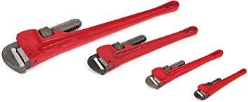 TITAN Tools 21304 4-Piece Steel Pipe Wrench Set