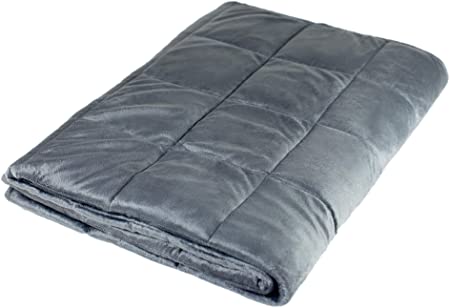 LDR by Baysyx - 16 Pound Weighted Twin Size Blanket | Even Weight Distribution & Plush Snuggly Soft Exterior, Superior Relaxation & Calming Comfort for Adults (Castlerock)