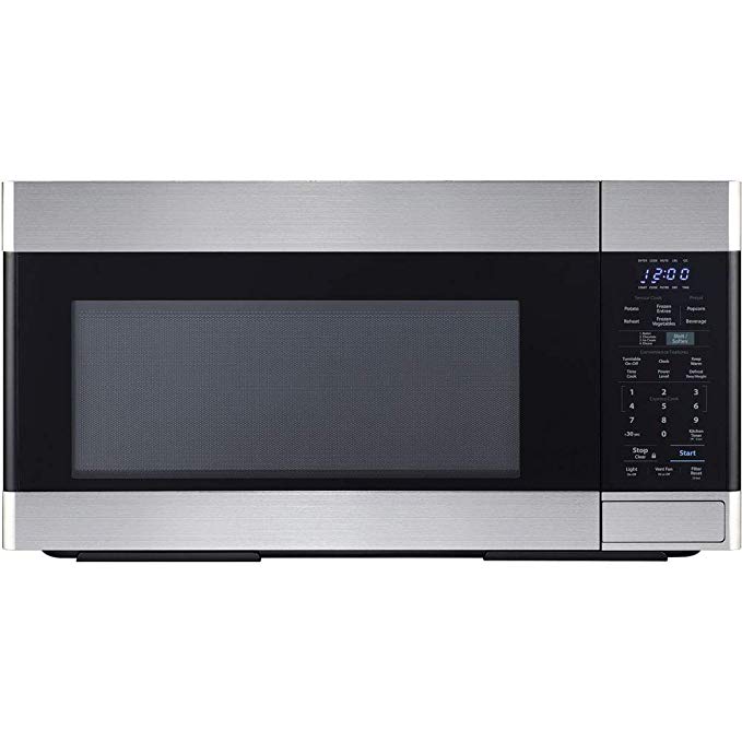 Sharp SMO1652DS Over the Range Microwave Oven with 1.6 cu. ft. Capacity, 1000 Cooking Watts, 450 CFM in Stainless Steel