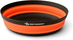 Sea to Summit Frontier Ultralight Collapsible Bowl, Large (30 fl oz), Puffins Bill Orange