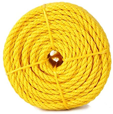 Koch 5000836 Twisted Polypropylene Rope, 1/4 by 100 Feet, Yellow