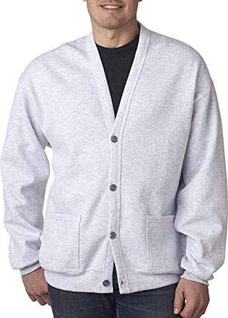 Jerzees mens 8 oz. NuBlend® 50/50 Cardigan (773M)